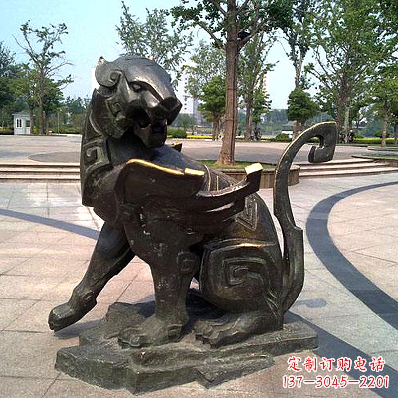泰安公园神兽动物铜雕貔貅雕塑