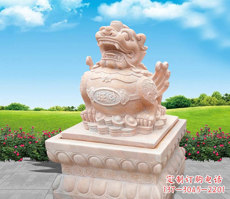 泰安财神貔貅雕塑