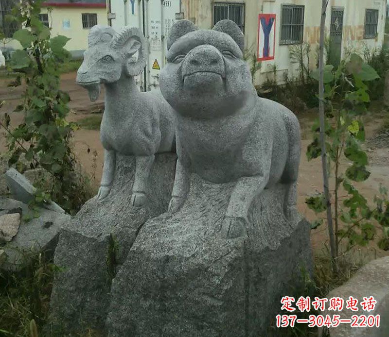 泰安优质动物猪石雕