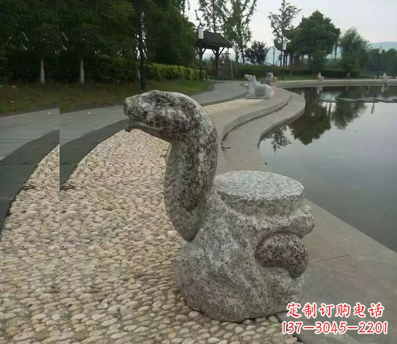 泰安中领雕塑-十二生肖蛇石雕