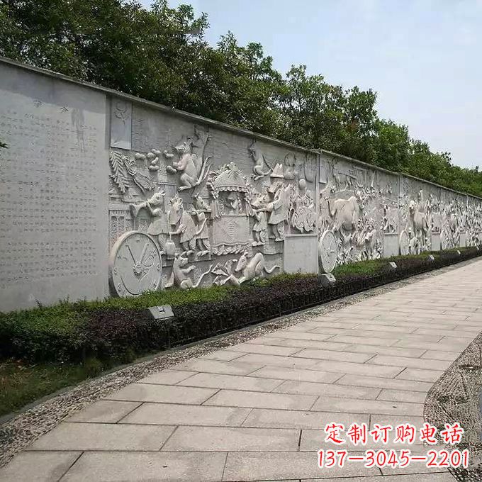 泰安领雕塑 | 十二生肖文化浮雕