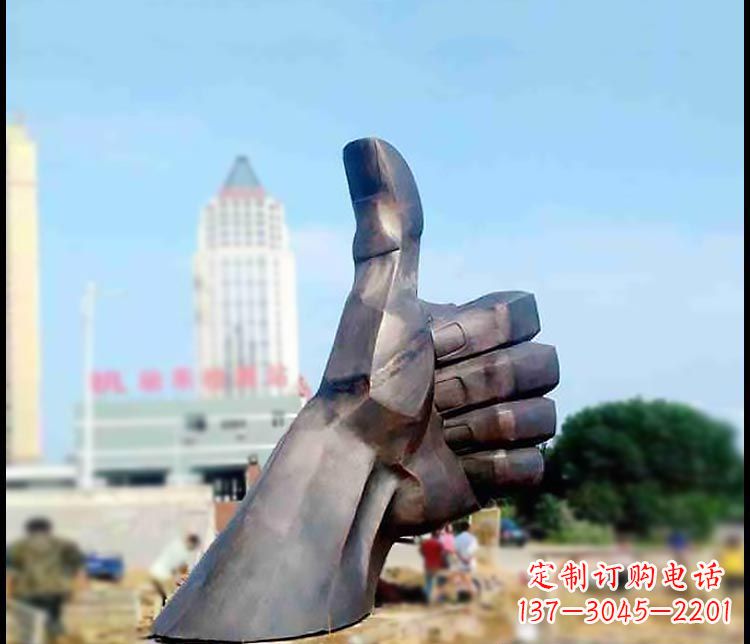 泰安高端精美大拇指铜雕