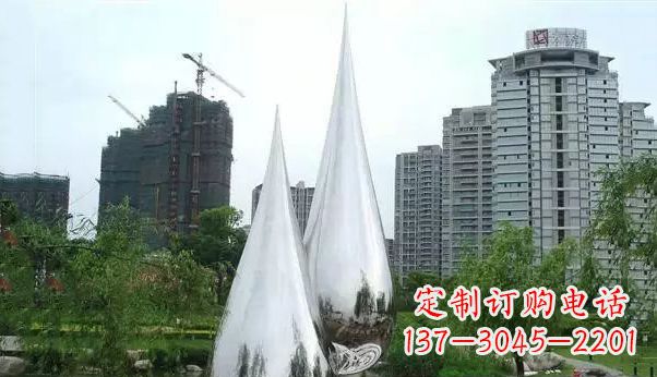 泰安不锈钢水滴雕塑