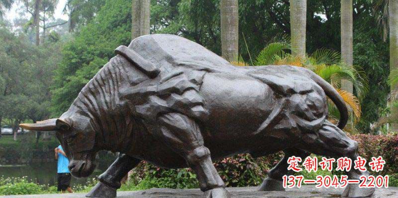 泰安拓荒牛精美铜雕