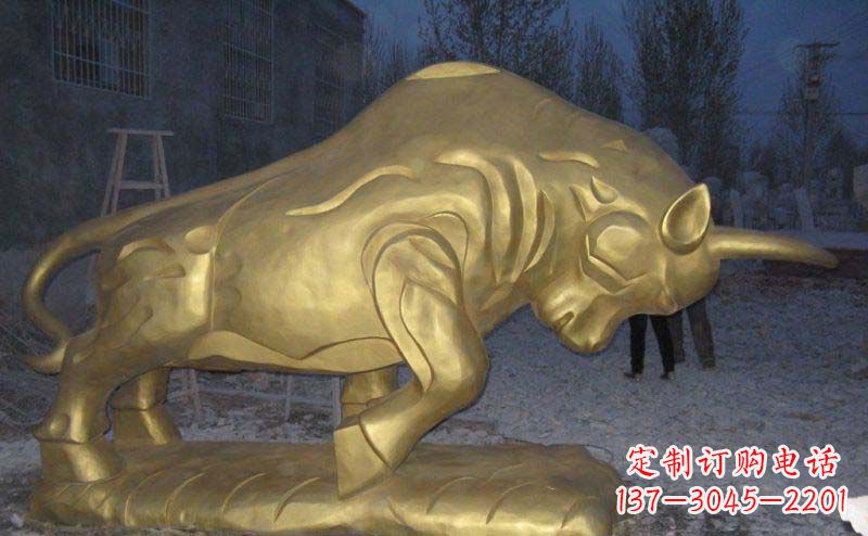 泰安拓荒牛铜雕—瑰丽壮观的动物雕塑