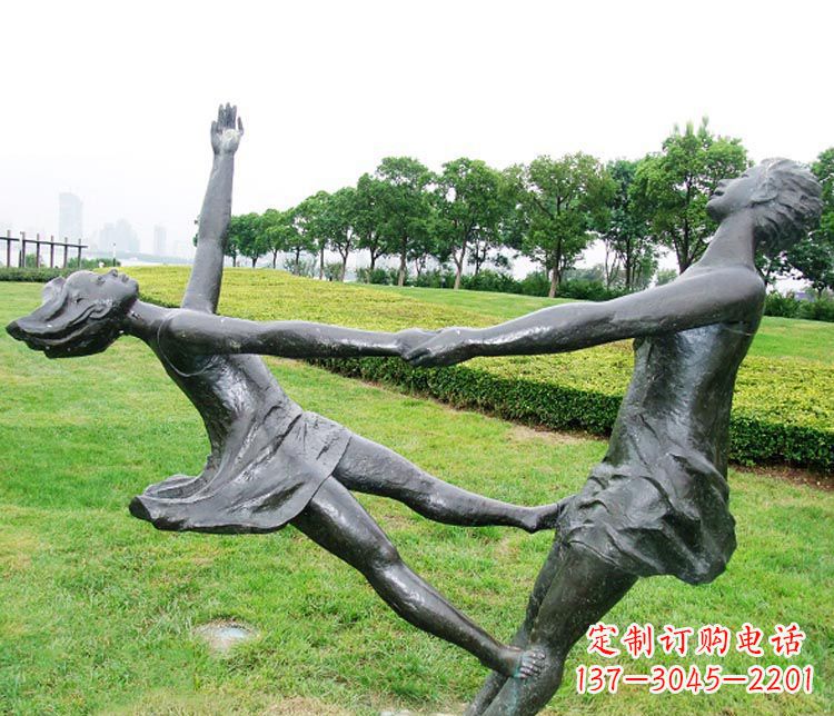 泰安中领雕塑定制风姿绰约的女孩铜雕