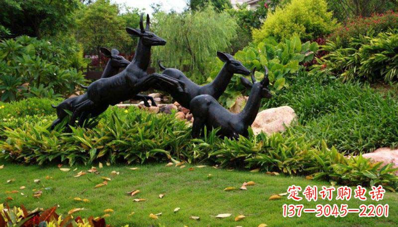 泰安活力无限的动物铜雕