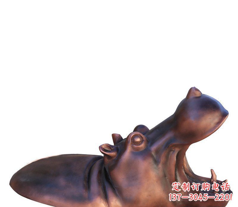 泰安产品名称铜质河马雕塑