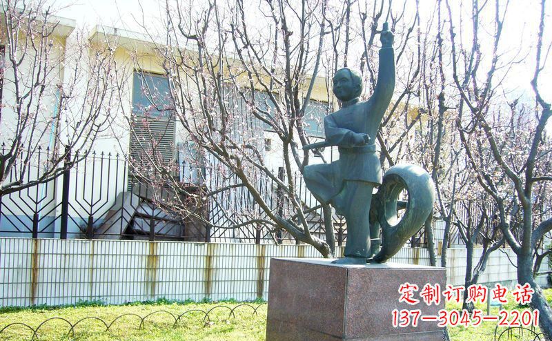 泰安精致细腻的老人铜雕