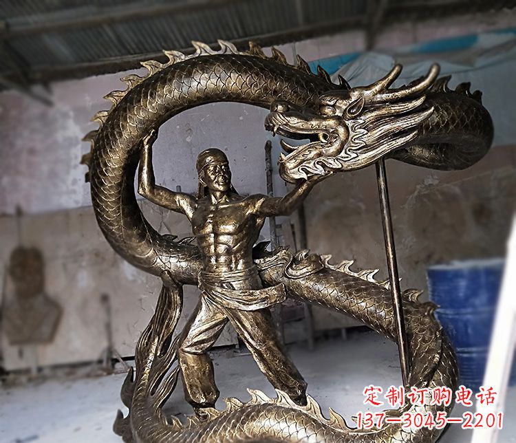 泰安高质量的文化艺术装饰铜雕龙雕塑