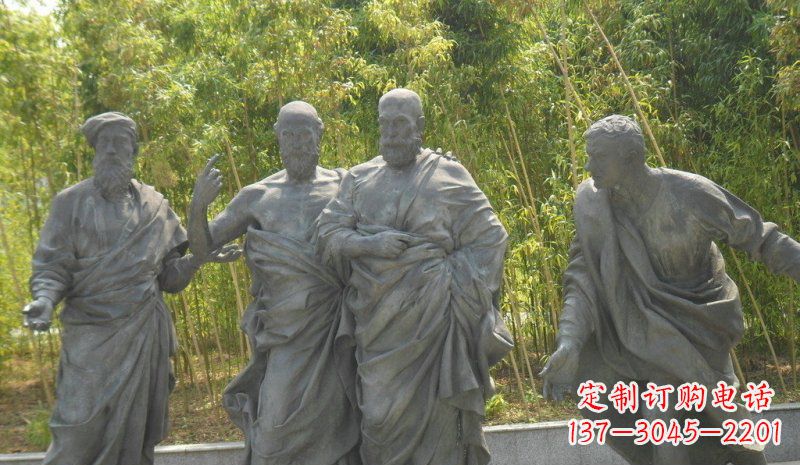 泰安传承经典,深情呈现——铜雕西方名人人物雕塑