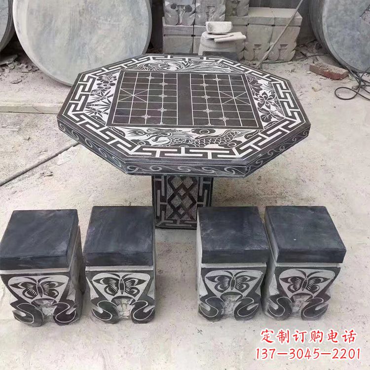 泰安公园象棋石桌凳