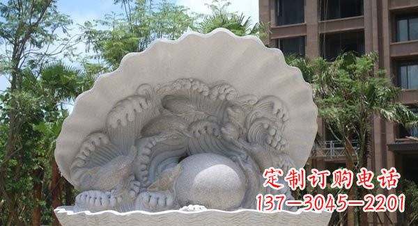 泰安城市公园小区经典喷泉石雕