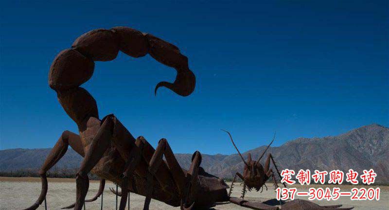 泰安公园蝎子动物铜雕