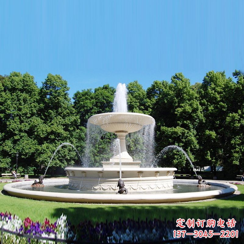 泰安公园园林大型欧式石雕喷泉