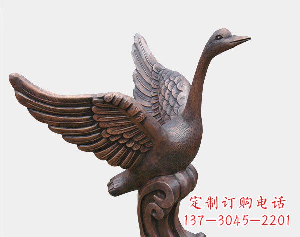 泰安中领雕塑铸造完美的天鹅铜雕