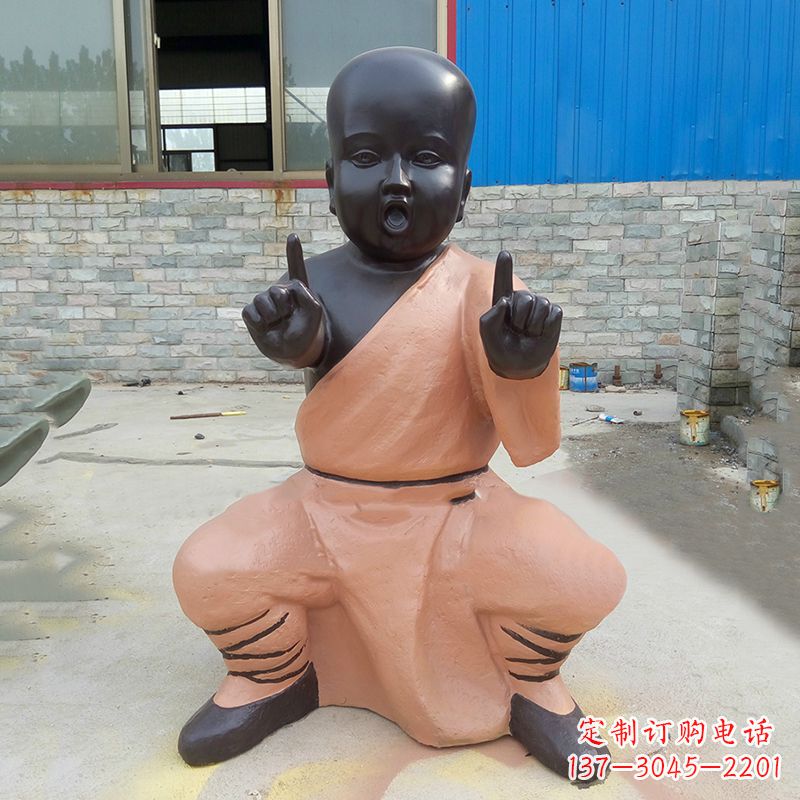 泰安铜雕功夫小和尚
