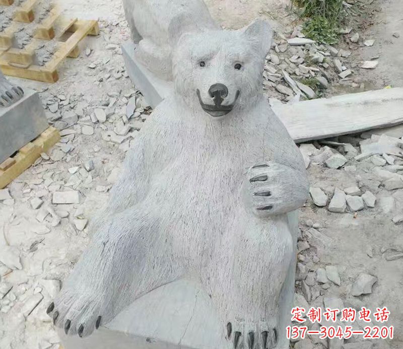 泰安精美狗熊石雕