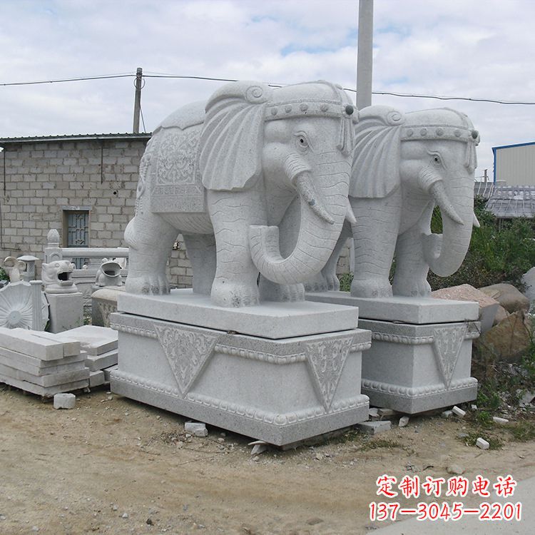 泰安古代大象石雕