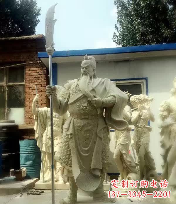 泰安古代关公石雕