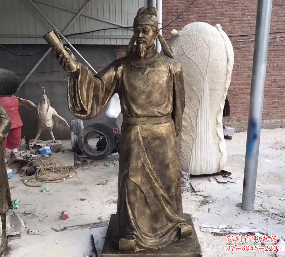 泰安龙韵铜雕——歌颂古代大文豪李白