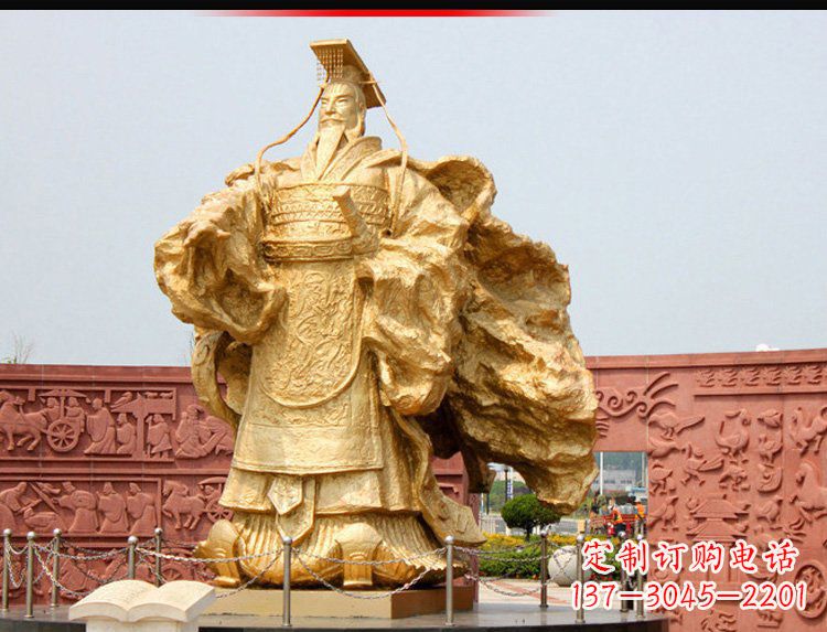 泰安汉武帝铜雕,精致绝伦,彰显大汉尊贵