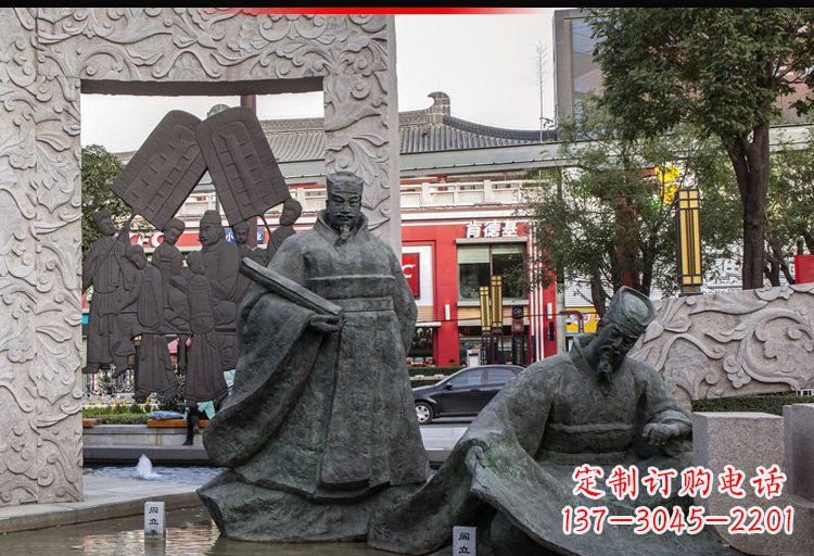 泰安阎立德铜雕名人雕塑精美绝伦
