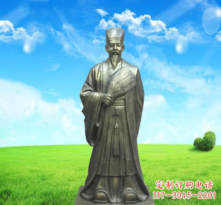泰安精致经典,让您体验古代名人诸葛亮的魅力——诸葛亮铜雕