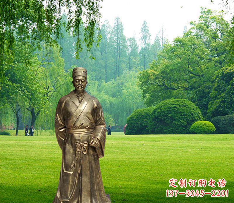泰安李时珍铜雕,精美古典雕塑定制