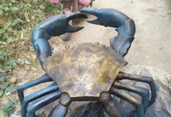 泰安中领雕塑精美绝伦的螃蟹铜雕