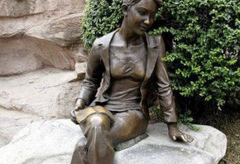 泰安中领雕塑精美 静谧 的女人铜雕
