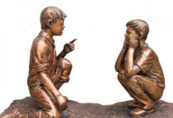 泰安专业定制小品铜雕-尊贵的雕塑男孩