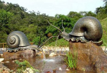 泰安中领雕塑-艺术精美蜗牛铜雕