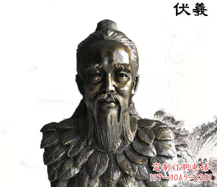 泰安经典古神伏羲雕像,文化艺术绽放光芒