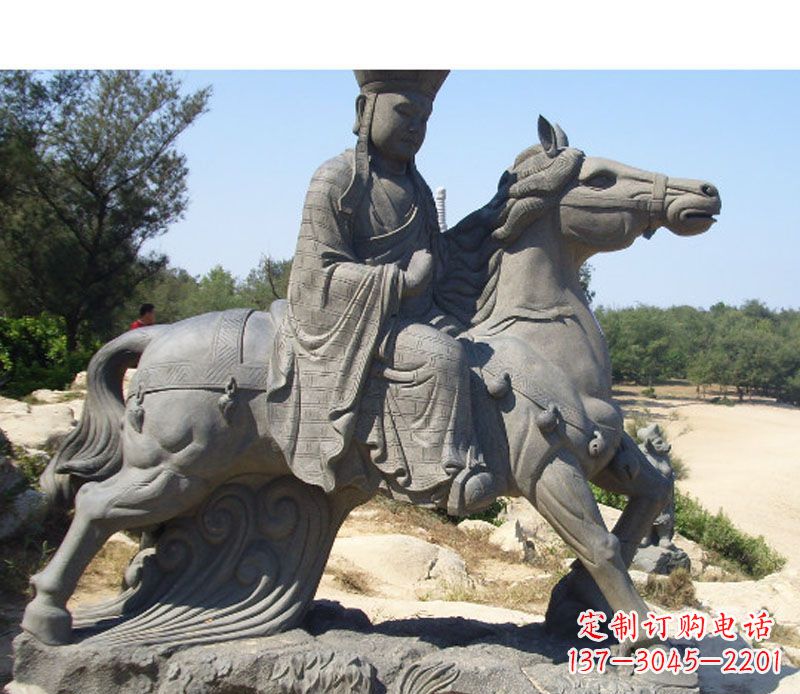 泰安中领雕塑:古代人物唐僧骑马雕塑