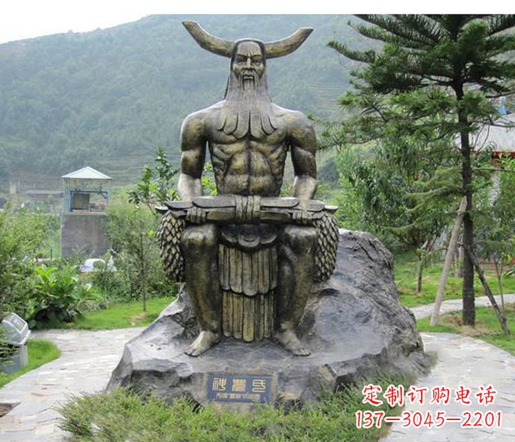 泰安传承古代文明,为家居装饰点缀伏羲铜雕