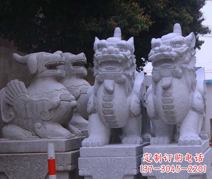 泰安古典独角兽石雕