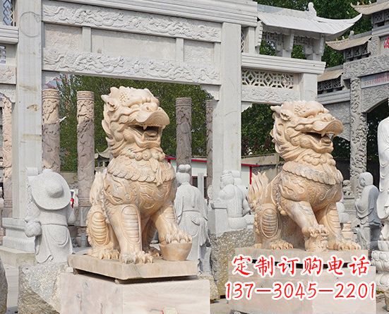 泰安古典神麒麟石雕,传承古老文化