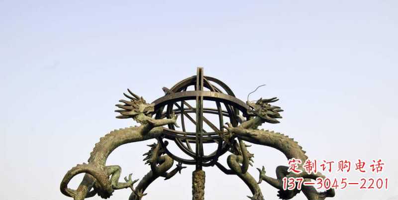 泰安传承中国古代文化,浑天仪铜雕——让精致的往事重现