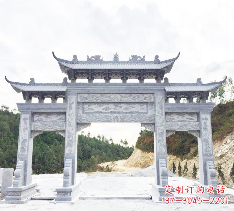 泰安中领雕塑精美牌坊雕塑