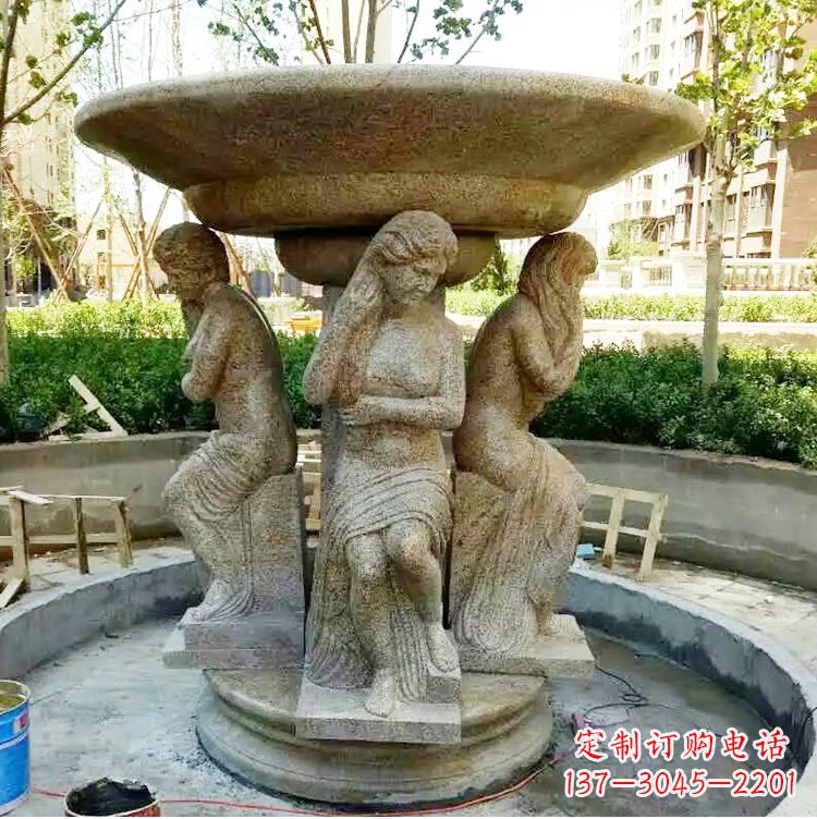 泰安古典石雕喷泉精美雕塑