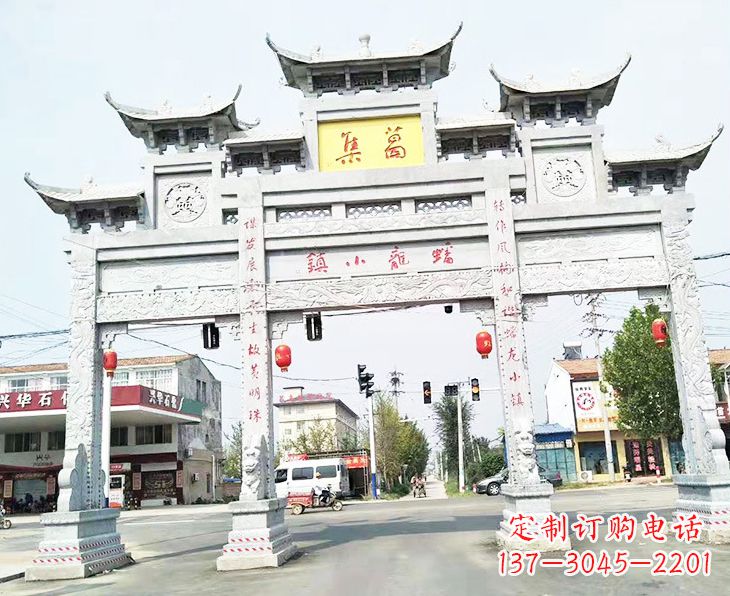 泰安牌坊雕塑:传承古典文化,新的艺术精粹
