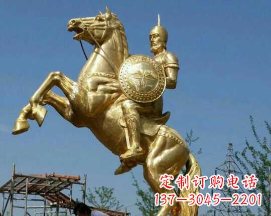 泰安古罗马战士骑马铜雕——让你呈现最传统的骑士风采