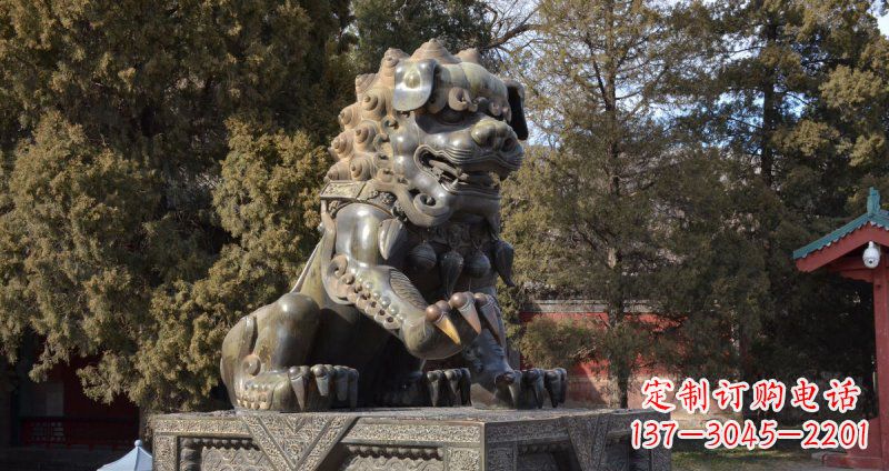 泰安故宫青铜狮子雕塑