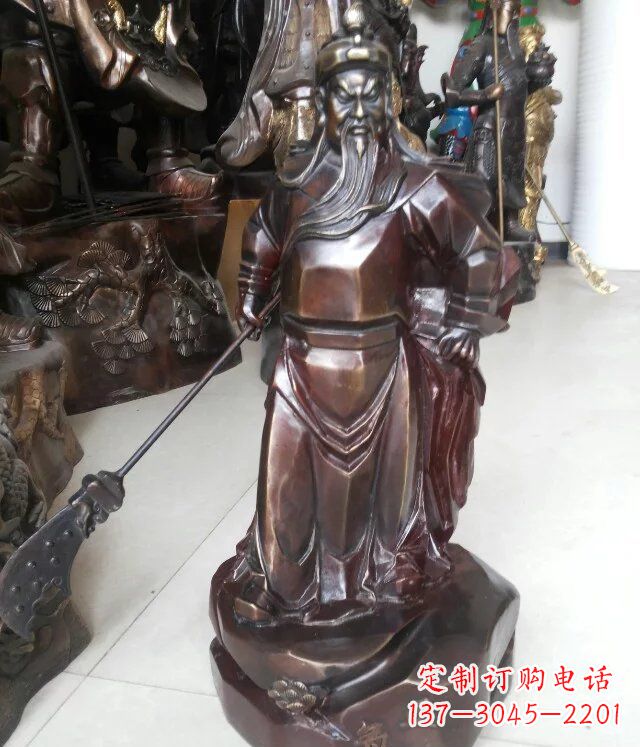 泰安关公古代人物铜雕 (3)