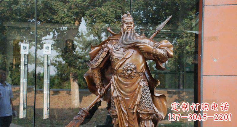 泰安关公古代人物铜雕