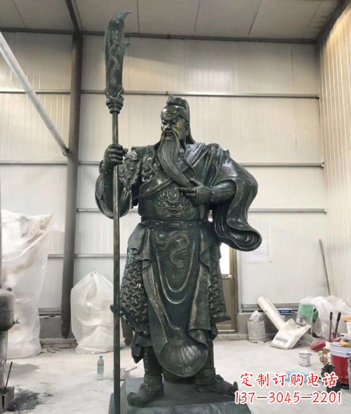 泰安正宗唐朝关公铜雕艺术品