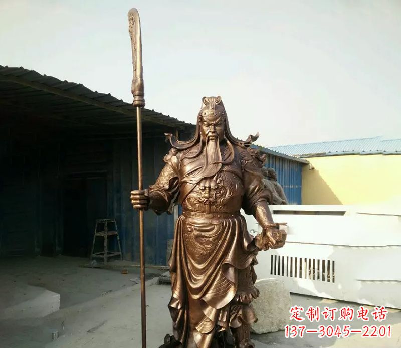 泰安中领雕塑定制关公铜雕