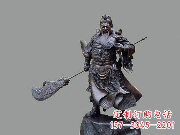 泰安关羽关二爷铜雕