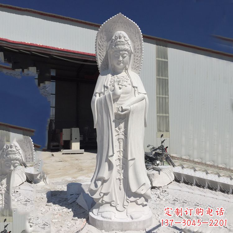 泰安观音菩萨大理石雕塑
